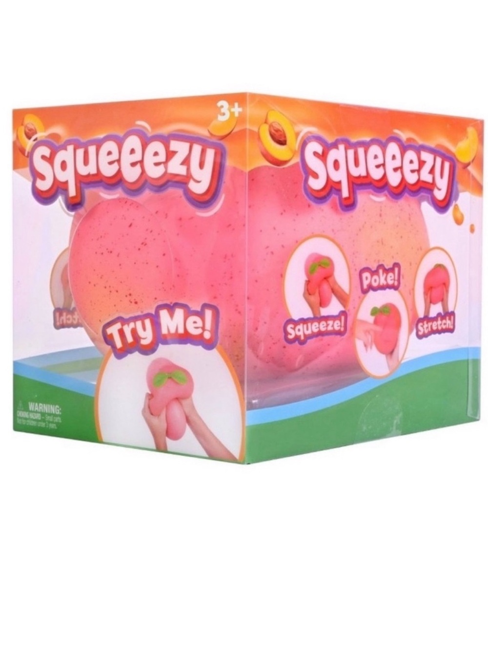 Squeezy Peach Pink Stress Relief Fidget Toy by